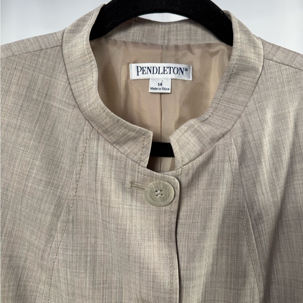 Pendleton Wool Blend Lightweight Jacket in Heathe… - image 2